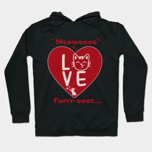 Valentine Cat Love T Shirt Unisex Cat parent Hoodie